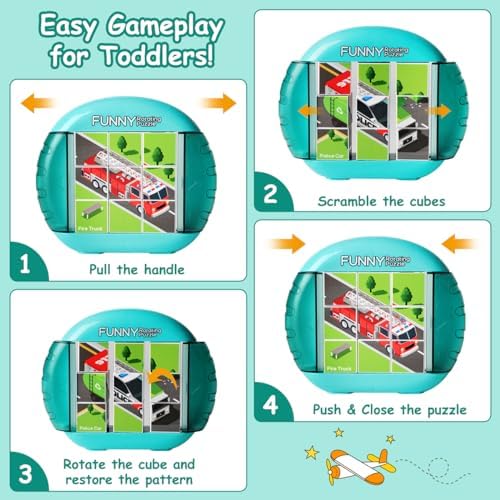 Rotating Puzzle for Toddlers Kids 3+, Travel Essentials Toys - Image 2