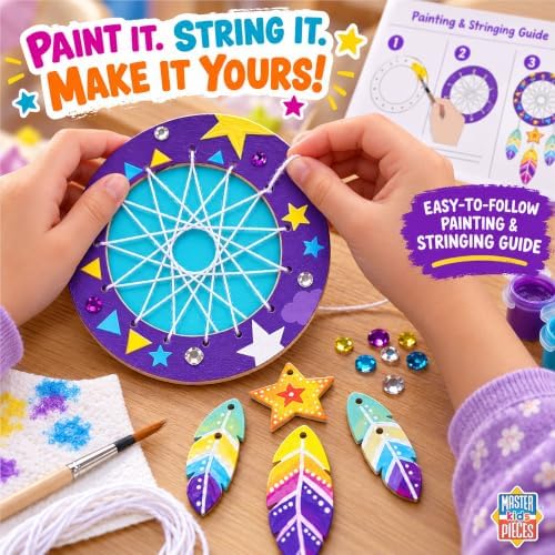Works of Ahhh... Dream Catcher Wood Paint Kit - Classic Wooden Crafts Paint Set - Ages 4+ - Image 6