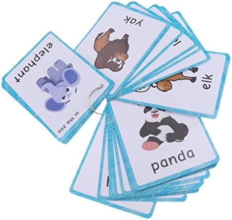 32 pcs Wild Animals Flashcards for Kids | Learning Cards & Montessori Pocket Cards for Pre-K Wall Stickers and Insect Themed Party, Online Classroom | Teacher/Autism Therapists Tools - Image 5