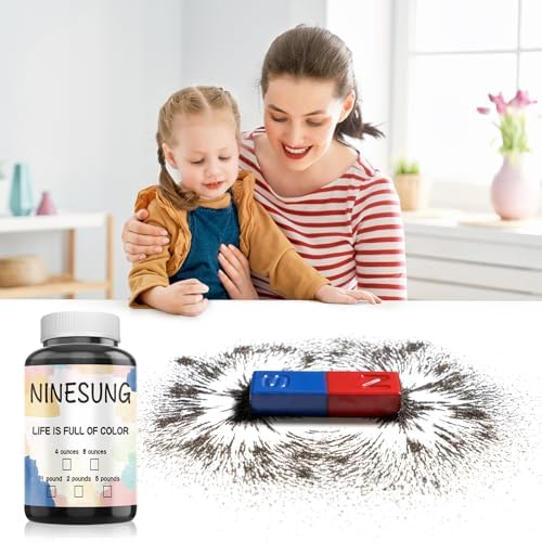 Magnetic Sand, Iron Filings, Iron Powder Filings Magnetic Power for Magnet Education and School Experiments Learning & Education Intelligence Toys, Iron Oxide Powder Shavings for Science (10 Pound) - Image 6