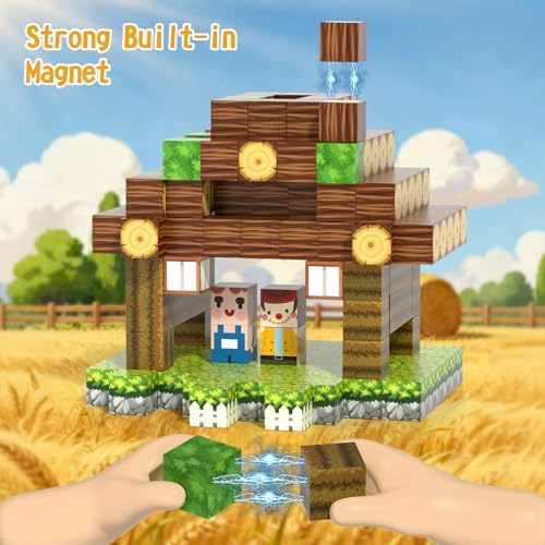 54PCS Travel Magnetic Blocks, Mini Magnet Toys for Kids,Magnetic Building Blocks Cube, Portable Magnetic Toys Set for kids 3-5, Stem Construction Stacking Toy 3+ Toddles Boys Girls Birthday Gifts - Image 4