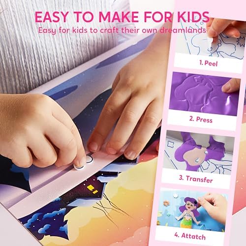 Klever Kits Princess Foil Art Kit for Kids - Arts & Crafts Supplies, Mess Free Coloring, Foil Foam Stickers, Creative Travel Toys, Birthday Gifts for Boys & Girls Ages 4 and Up - Image 5