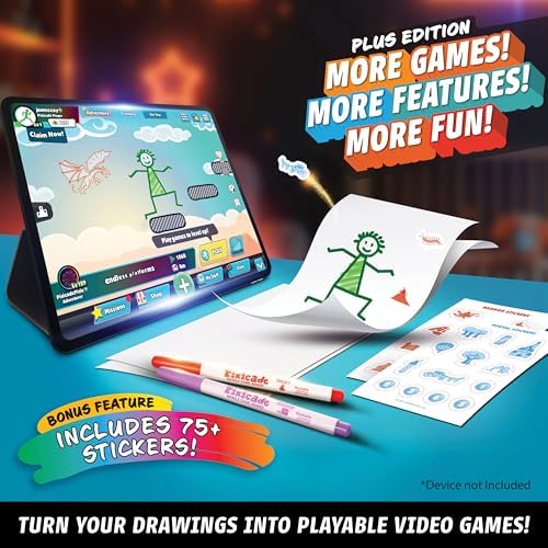 Abacus Brands Pixicade+ - Draw Your Own Video Game Maker, Kids Gift Ages 6+ - Image 5