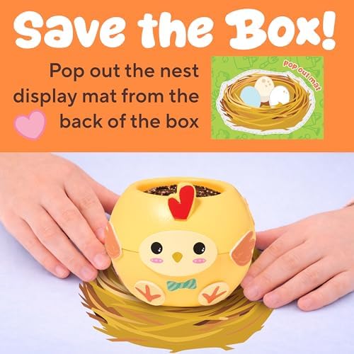 Creativity for Kids Plant-a-Pet Barnyard Pig Kit | Decorate, Plant & Grow Your Own Pet | Chia Seed Gardening Craft | Spring Crafts & Screen-Free Kids Activity (Ages 6+) - Image 6