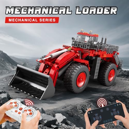 Reobrix Bulldozer Building Blocks Set 22010, Remote Control Excavator Toy - Image 2