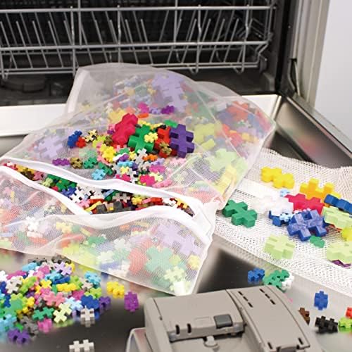 PLUS PLUS Glow in the Dark Mix Tube - Mini Interlocking Building Blocks Set - Image 2