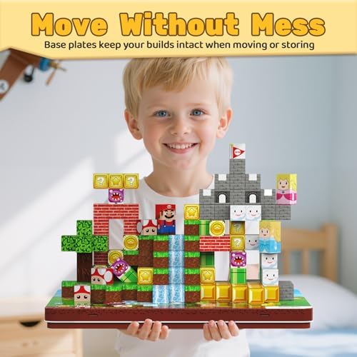 Magnetic Building Blocks with Iron Storage Box - Image 2