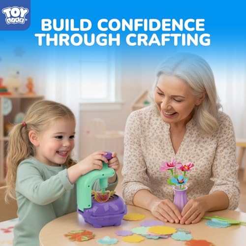 TOY Life DIY Flower Bouquet Craft Kit for Girls, Ages 3-8 - Image 6