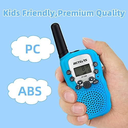 Retevis RT388 Blue Walkie Talkies for Kids Gifts Toys for 6 7 8 9 12 Year Old Boys Bundle with EZTalk 80 Walkie Talkies for Kids, Science STEM Kits DIY Electronic Toys Christmas Birthday Gifts - Image 2