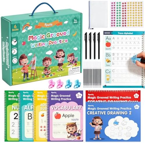Magic Grooved Writing Practice for Kids Ages 3-8 by Unknown