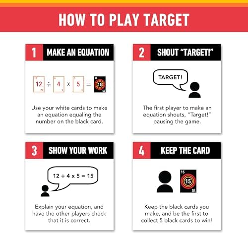 Elevate Prep Target Math Game | A Teacher-Recommended, Fast-Paced Mental Math Game for Practicing Addition, Subtraction, Multiplication, & Division | Ages 8+ - Image 5
