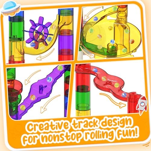 Motorized Marble Run - Marble Runs Stem Toys for Kids 4-8 8-12 - Construction Building Educational Space Toys 5-7 8-10 - Birthday for Boys and Girls - Image 4