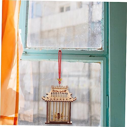 Habitat Science Kits 1pc Cage Wooden Cage Habitat Feeding House Carrying Case Mesh Critter Case Small Hand Net - Image 2