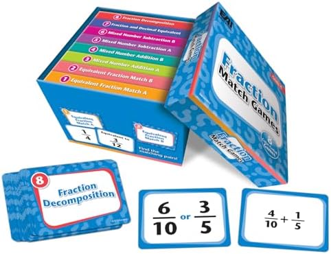 EAI Education Fraction Match Games: Grade 4 by EAIEducation