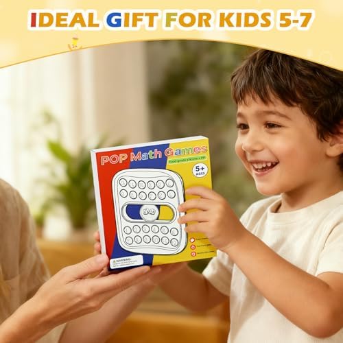 Pop Math Game Addition & Subtraction Game Learning Toys for Kids 5-7 - Image 4