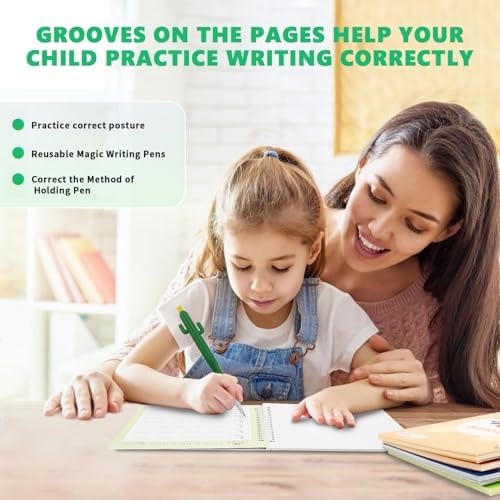 BYFWH Reusable Magic Grooved Handwriting Copybook for Kids Ages 3-8 - Image 6