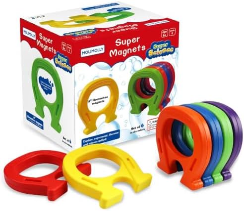 Children's Magnetic Toy, Horseshoe Magnet, Exercise Children's Hands-on Skills, 6 Packs by HOME
