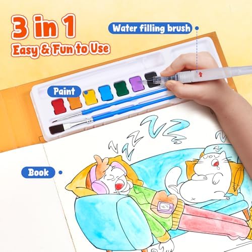 JoyCat Paint with Water Coloring Books for Toddlers (Comics) - Image 3
