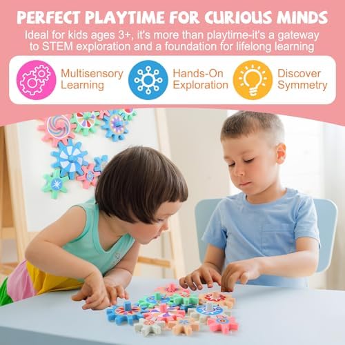 Relaxweex Magnetic Gears Interchangeable for Fridge,36 Pcs,Morandi - Image 3