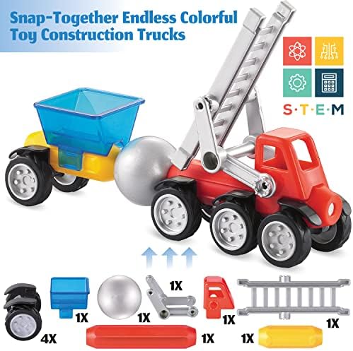 Mobius Magnetic Vehicle Building Set, 72 Pieces, STEM Toy, Ages 3+ - Image 6