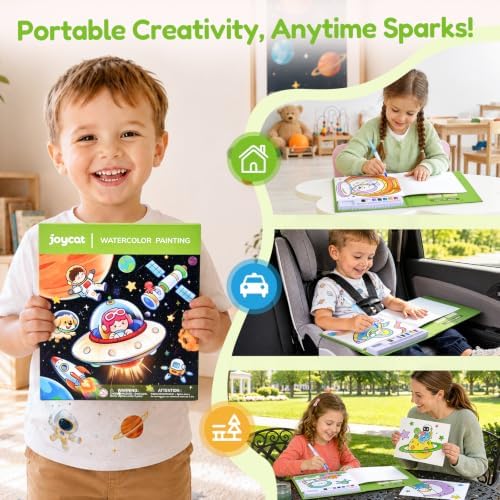 JoyCat Paint with Water Coloring Books for Toddlers (Space) - Image 3