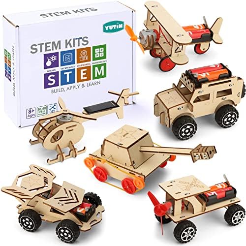 16 in 1 STEM Kits for Kids Ages 10-12, DIY Stem Craft Projects, Kids Wood Building Toys, Wooden 3D Puzzles Model Kit for Boys to Build,Educational Science Set for Age 8 9 10 11 12 Year - Image 2