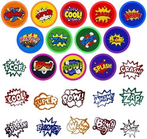 Cinrobiye 24 Pcs Hero Stampers Party Favor Set, Cute Superhero Stamps for Kids Birthday Party, Classroom Rewards, Carnival Prizes, Goody Bag Fillers, Super Hero Themed Party Supplies - Image 2