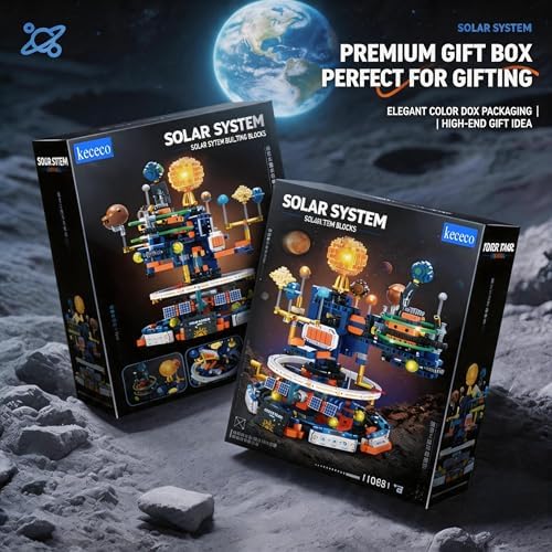 Solar System Globe Building Set, 1140 Pcs STEM Planet Assembly Model for Teens - Image 5