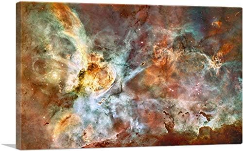 ARTCANVAS Hubble Telescope Star Birth Carina Nebula Canvas Art Print Stretched Framed Painting Picture Poster Giclee Wall Decor - 60" x 40" (1.50" Deep) by ARTCANVAS