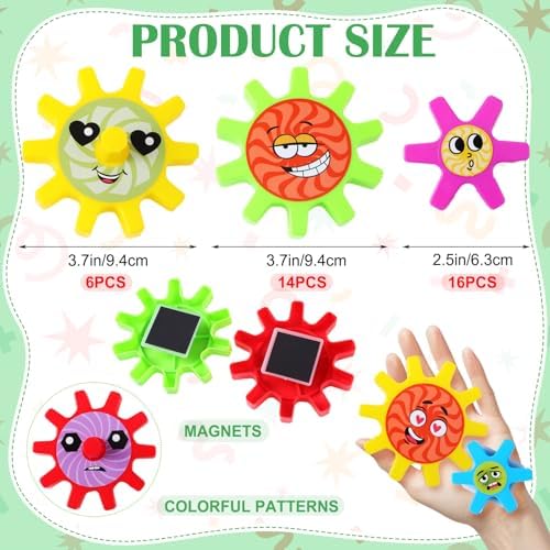 Relaxweex Magnetic Gears Interchangeable for Fridge,36 Pcs,Emoticon - Image 2