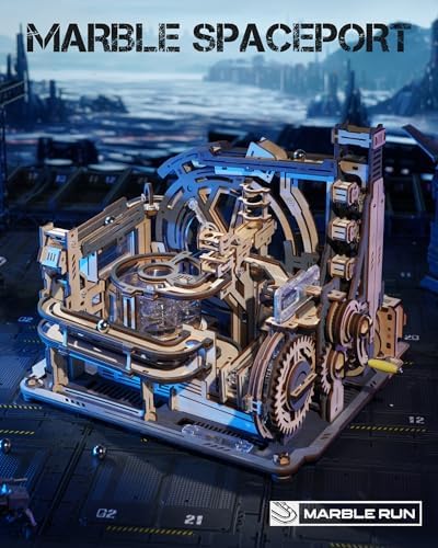 3D Puzzles for Adults, Electric 3D Puzzle Marble Run+Steam Locomotive - Image 2