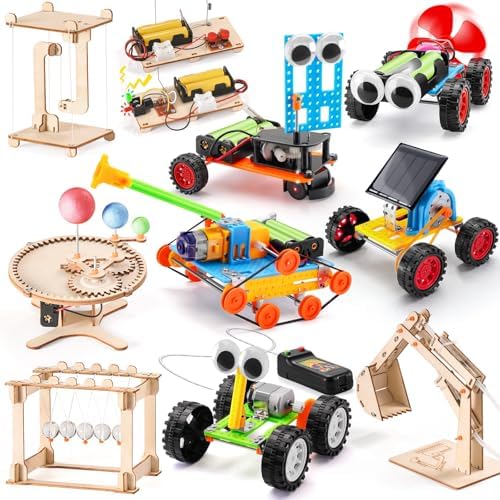 STEM Science Kits for Kids Ages 8-12 8-10, Wood Robot Building Crafts Kits 8, Science Experiment Projects, STEM Puzzles Engineering Toy for 8 9 10 12 Year Old Boys Girls Birthday Gifts by Unknown