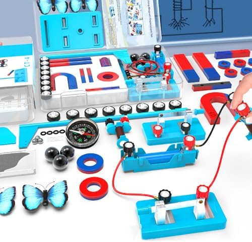 Magnets for Kids Science Experiment Kit, Electromagnet & Simple Circuit by Burnur