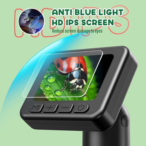 IMICHI Microscope for Kids 50X-1000X Magnification- 2 inch IPS HD Screen, 32GB storage Card, 1080P Video, 2-Hour Battery Life, Easy Carry, Slides Included - Perfect Science Kit Gift for Kids Ages 8-12 - Image 5
