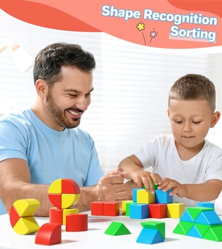 Magnetic Blocks for Kids Ages 1-3, Large Magnet Toys Toddler Building - Image 3
