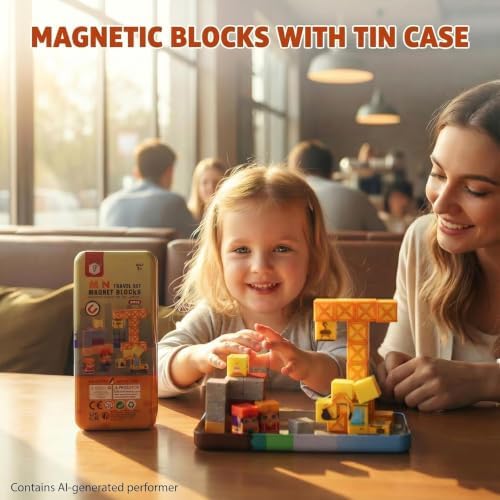 Magnetic Building Blocks 38 Pieces STEM Toy Set Ages 3-8 - Image 3