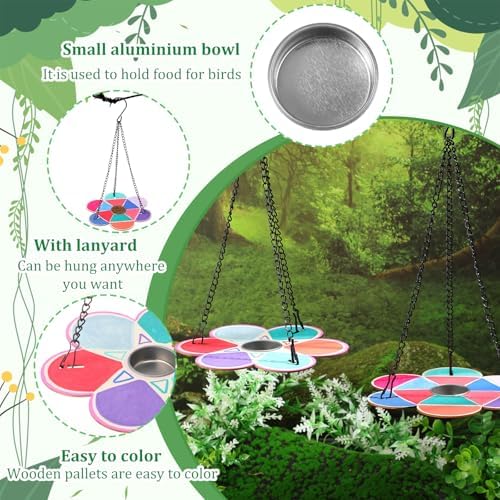 36 Pack Bird Feeder Craft Kits with Metal Chains for Fall, Flower - Image 3