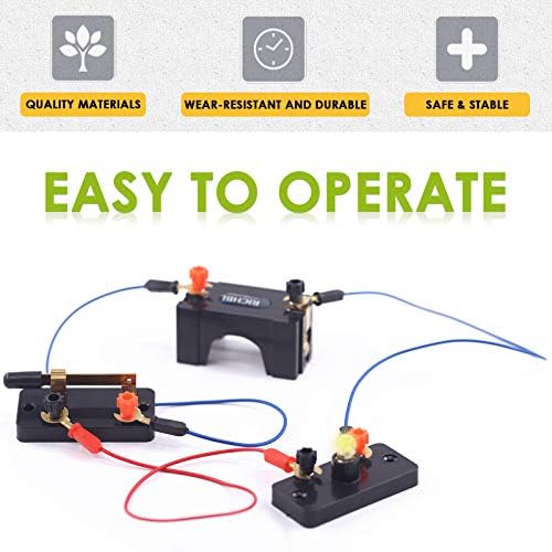 Keadic 20Pcs Science Circuit Kit Physics Experiment Model Kit Electrical Light Bulb Experiment Kit Physics Electronic Science Experiment Kit for Homeschool - Image 5