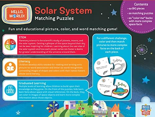 MasterPieces Hello, World - Solar System Matching Puzzle - Educational Game - Kids - Image 3