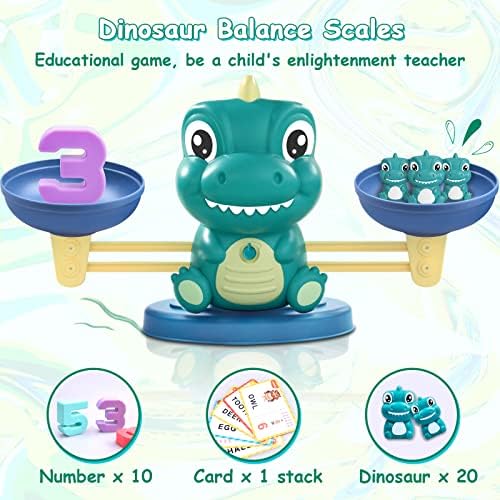 Kaodezhu Dinosaur Math Balance Toys, Montessori Toys for 3 Years Old Kids - Image 2