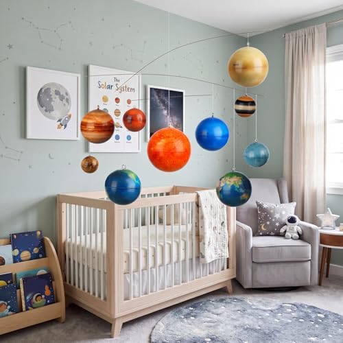 Hollowfly 3D Solar System Mobile Kit Vbs Hanging Planets Outer Space Decor - Image 6