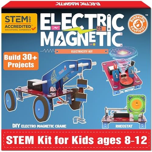 Butterfly EduFields 30in1 STEM Science Projects Kit for Kids Ages 8-10-12 by ButterflyEduFields