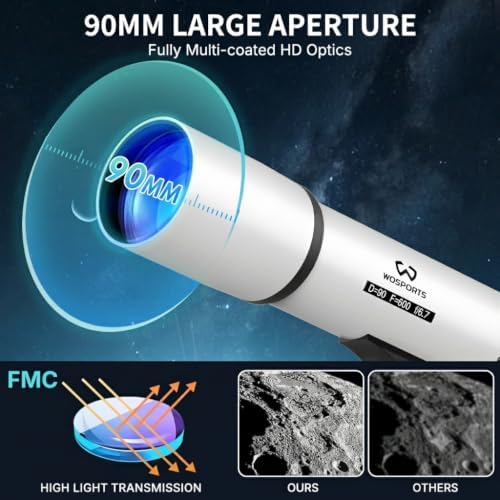 90mm Telescope for Adults High Powered, Magnification 180X - Image 2