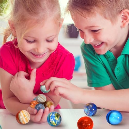 Pllieay 16PCS Solar System for Kids, Solar System Planets Toys - Eight Planets Bouncy Balls+Planetary Flashcards for Kids Party Favors, Educational Space Toys - Image 6