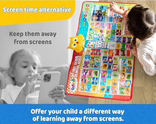 First 100 Words Bilingual Electronic Alphabet Poster – Interactive Learning Chart for Kids | 100 First Words in English & Spanish | Educational Talking Wall Poster - Image 5