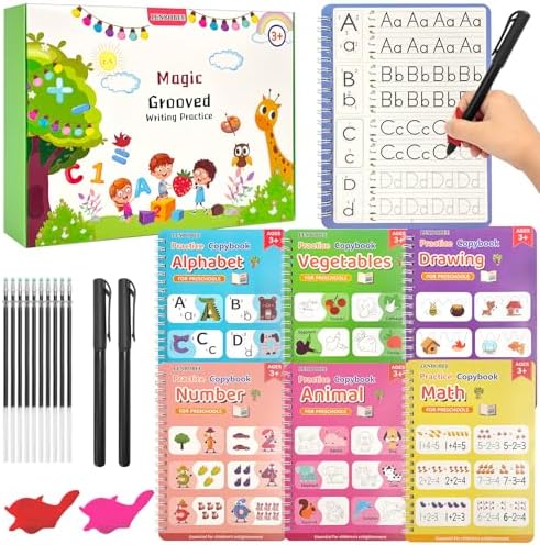 Grooved Handwriting Workbooks for Kids Perfect Christmas Educational Gift by Unknown