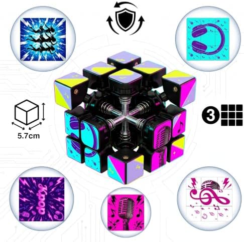 Pluzz Cube 3x3 5.7cm Twisty Puzzle Brain Speed Cube for Xmas - Image 7