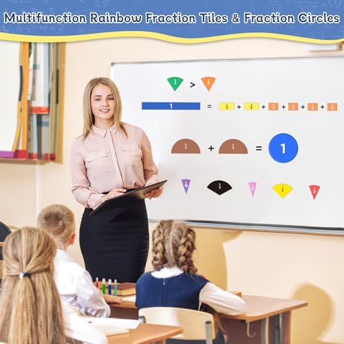 Magnetic Fraction Tiles & Fraction Circles Set-Fraction Manipulatives - Image 6