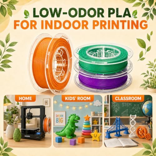 AOSEED PLA Filament Set 1.75mm (±0.02mm), 8-Pack, 200 g (0.44 lb) per Spool - Image 5