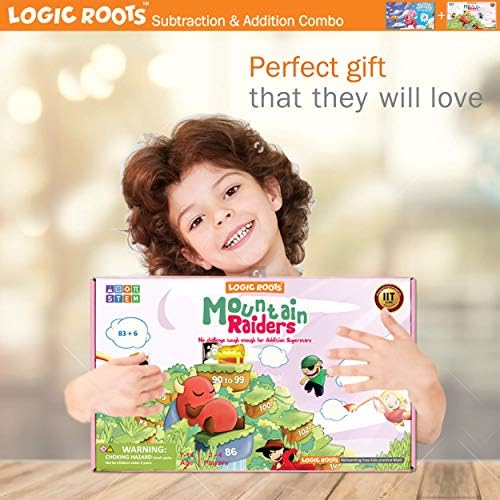 Addition and Subtraction Game - Fun Math Board Game for 6-8 Year Olds, Easy to Play Educational Game for Kids at Home, STEM Toy Gift for Girls & Boys (Cloud Hoppers + Moutain Raiders) - Image 4